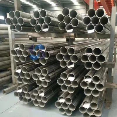 Tubo in acciaio inox ASTM Tp 304/316/316L/904L/254smo/253mA laminato a freddo 2b Ba Tubo in acciaio inox/carbonio/lega lucidato a specchio senza saldatura/saldato ERW