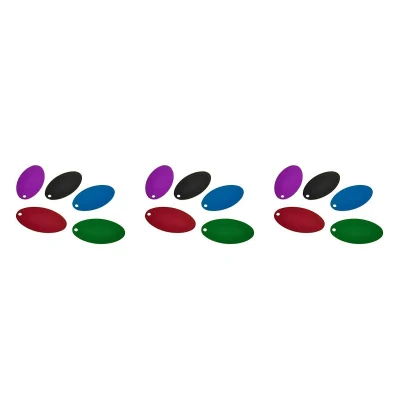 Parti di stampaggio per lamiere personalizzate Lancette rotonde in alluminio inox Targhetta in acciaio con un foro per etichetta PET