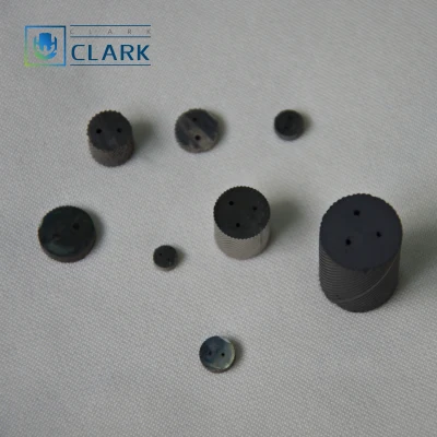 Barre di tungsteno cementate personalizzate con 2 fori per liquido di raffreddamento a spirale lisce Superficie lucidata utilizzata per la trapinatura