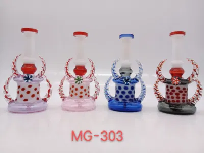 8-inch vetro rosso fumo tubo Hookah tubo scorta con Alta qualità