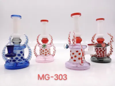 8-inch vetro rosso fumo tubo Hookah tubo scorta con Alta qualità