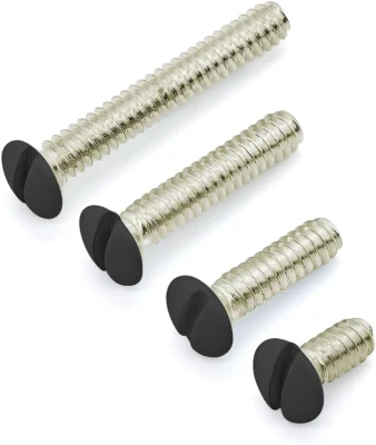 N. 6-32 X 1/2 pollici, viti per pannello, piastra per interruttori a parete Viti con viti a testa ovale nera