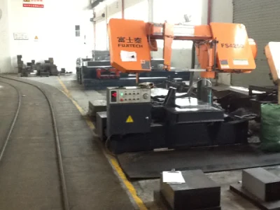 Barra rotonda in acciaio inox banda di taglio orizzontale ad alta velocità Sega 18 pollici macchina
