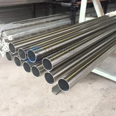 Tubo in acciaio inox ASTM Tp 304/316/316L/904L/254smo/253mA laminato a freddo 2b Ba Tubo in acciaio inox/carbonio/lega lucidato a specchio senza saldatura/saldato ERW
