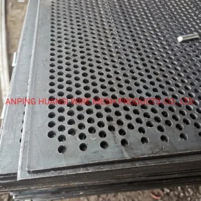 Piastra in metallo perforata in acciaio zincato stampato con foro rotondo