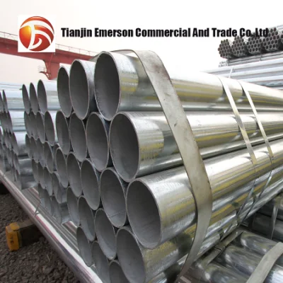 Tubo zincato Stk400 STK500/JIS G 3444 Gi da 1.5 pollici acciaio Tubo a parete sottile con tubo rotondo