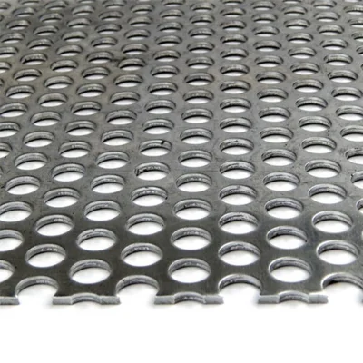 Foro quadrato rotondo acciaio dolce taglio laser metallo zincato perforato Piastre di stampaggio