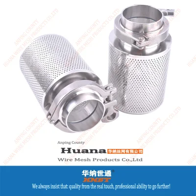 Tubo a rete con filtro rotondo in acciaio inox per scarico in metallo tubo perforato