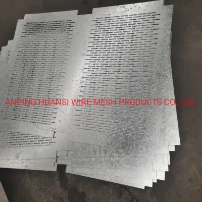 Piastra in metallo perforata in acciaio zincato stampato con foro rotondo