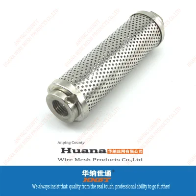 Formato personalizzato 3 5 6 8 12 18 30 pollici Tubo del filtro del cilindro perforato in acciaio inox
