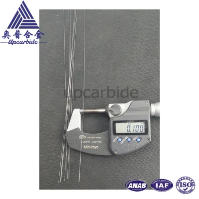 Diametro 0.1mm*330mm barra in carburo di tungsteno Superfine lucidata con grana fine