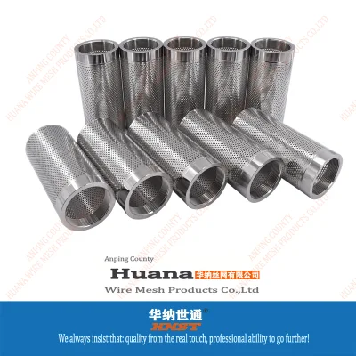 Tubo a rete con filtro rotondo in acciaio inox per scarico in metallo tubo perforato