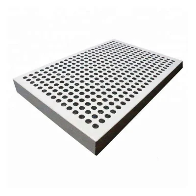 Piastra in metallo perforata in acciaio inox 304 con foro rotondo piccolo