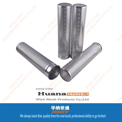 Tubo a rete con filtro rotondo in acciaio inox per scarico in metallo tubo perforato