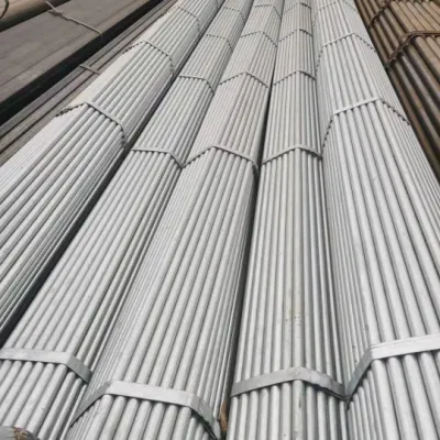 ERW DIP Gi tubo cavo saldato strutturale zincato rotondo Tubo 1.25*50mm rivestimento di zinco acciaio zincato tubo in Cina fatto
