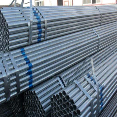 ERW DIP Gi tubo cavo saldato strutturale zincato rotondo Tubo 1.25*50mm rivestimento di zinco acciaio zincato tubo in Cina fatto