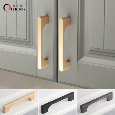 Mobili moderni di stile semplice cucina armadio lungo Ottone rotondo Oro Maniglia maniglia maniglia T per porta armadio
