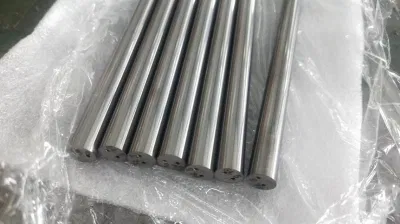 Barra rotonda in carburo di Tunsten con fori per il liquido di raffreddamento in H6