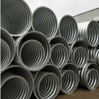 Tubo metallico corrugato semicircolare nestable utilizzato nelle fogne Storm e. Colivare