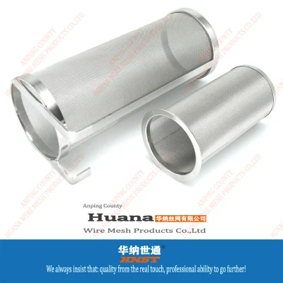 304 316 acciaio inox 10 20 50 100 200 micron Tubo filtro a rete metallica
