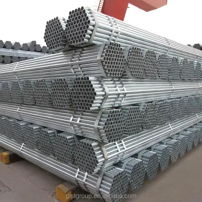 ERW DIP Gi tubo cavo saldato strutturale zincato rotondo Tubo 1.25*50mm rivestimento di zinco acciaio zincato tubo in Cina fatto