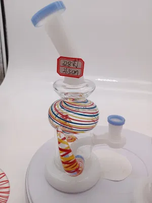 8-inch vetro rosso fumo tubo Hookah tubo scorta con Alta qualità