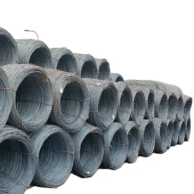 Laminato a caldo SAE 1008 1006 5,5 mm 6,5 mm Q195 Q235 caldo Acciaio zincato a basso tenore di carbonio MS filo metallico in Bobina per chiodo