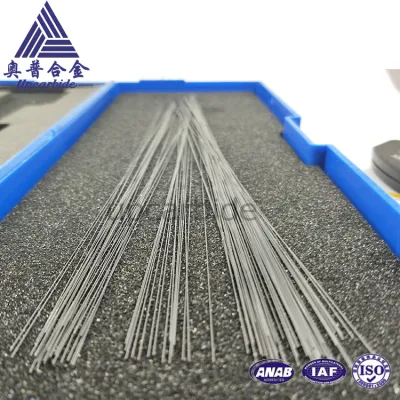Diametro 0.1mm*330mm barra in carburo di tungsteno Superfine lucidata con grana fine