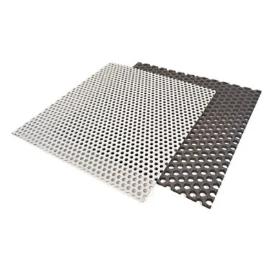 Piastra in metallo perforata in acciaio inox 304 con foro rotondo piccolo