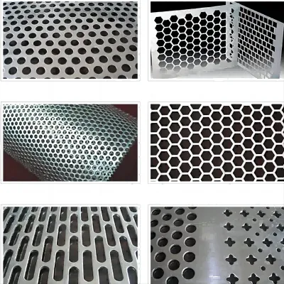 Acciaio inox 304 316L 310S 321 micron Foro fustellato metallo Mesh/ 1mm 2mm 3mm Perforated Mesh Pannelli foglio decorativo rotondo Piastra