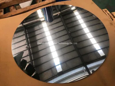 SUS430 piastra rotonda in acciaio inox/foglio circolare, SUS430 perforata, acciaio inox, rotondità/pezzo rotondo/wafer/acciaio inox circolare