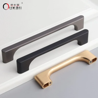 Mobili moderni di stile semplice cucina armadio lungo Ottone rotondo Oro Maniglia maniglia maniglia T per porta armadio
