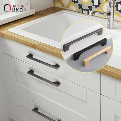 Mobili moderni di stile semplice cucina armadio lungo Ottone rotondo Oro Maniglia maniglia maniglia T per porta armadio