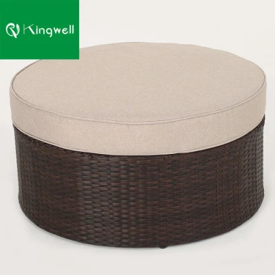Foshan Commercio all&prime;ingrosso Mobili esterni patio semi-circolare Rattan Set divano Ottomano Con qualità garantita