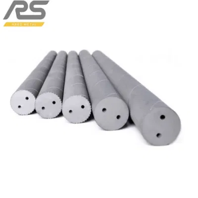 Barre/barre in carburo/metallo duro/carburo di tungsteno con fori elicoidali per il liquido di raffreddamento Helix 30 o. 40 gradi