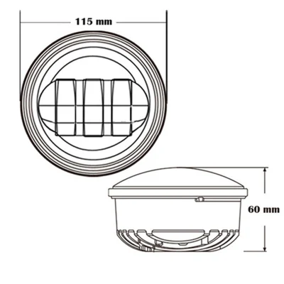 Auto Round Motorcycle 4-1/2 4.5 pollici guida passando LED nebbia Leggero
