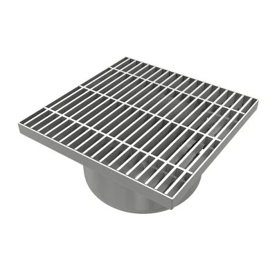 Piattaforma zincata scarico piattaforma separata barra rotonda in acciaio inox overflow Griglia per copertura tombino