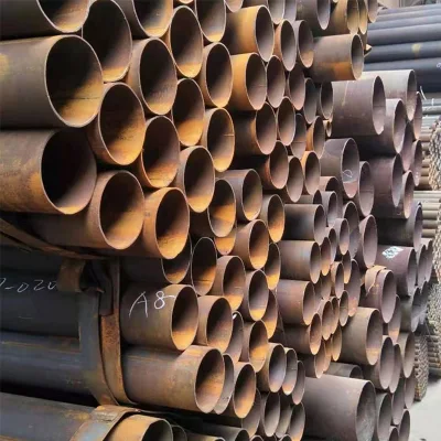 Tubo rotondo saldato con saldatura diritta ASTM A53 di alta qualità Acciaio al carbonio dolce