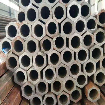 Tubo esagonale cavo acciaio al carbonio 50mm Cina Produttore interno strutturale Tubo in acciaio sagomato deformato rotondo speciale in carbonio senza cuciture ovale