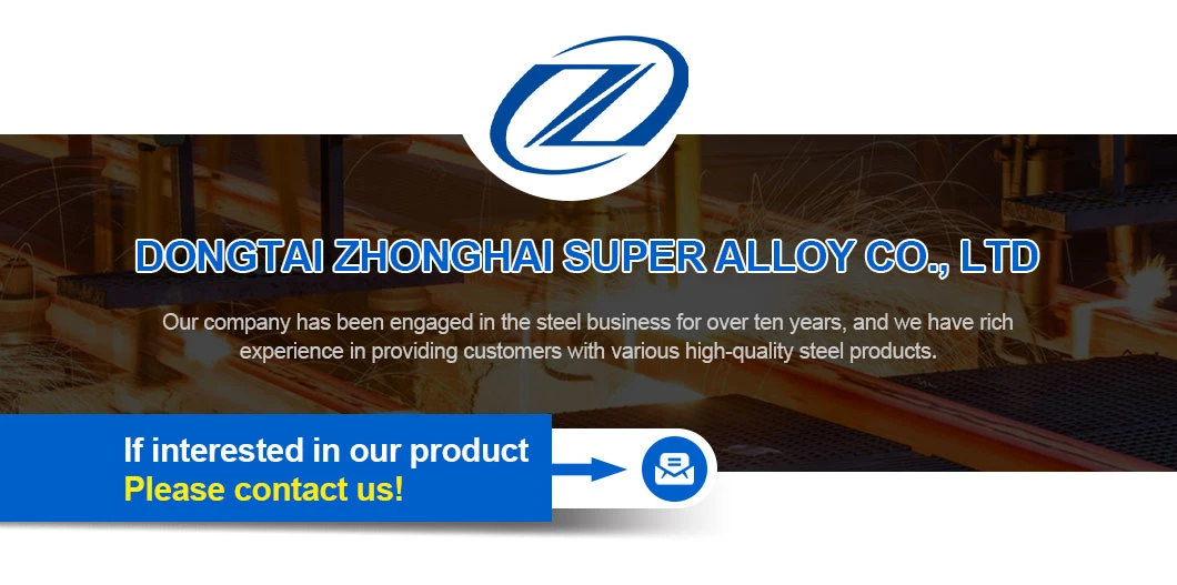 Chinese Brand Zhonghai Nickel Alloy Inconel 600 601 625 718 825 Round Bar