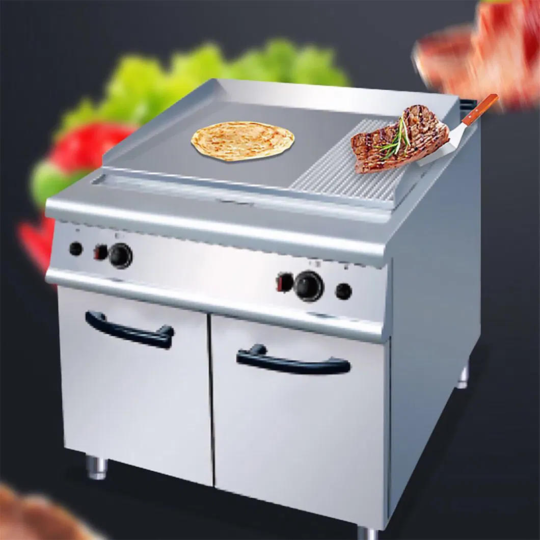 Hot Selling Commercial Restaurant Kitchen Stainless Steel Flat Plate Gas Grill Griddle