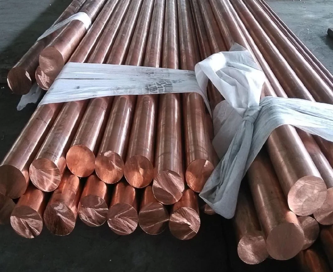 China Supplier Copper Round Bar Rod Many Sizes and Lengths Coper Metal Strip Section