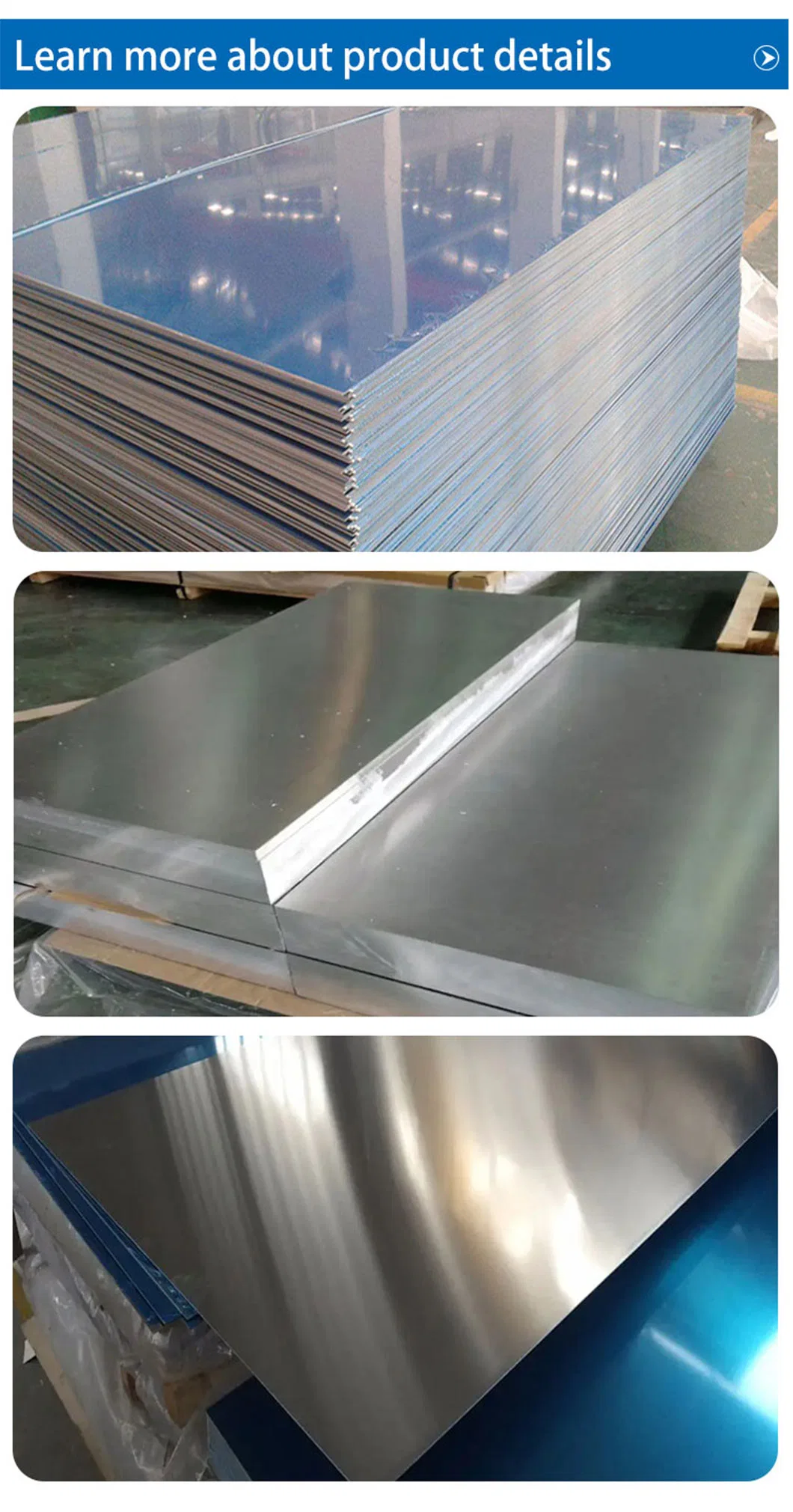 Factory Price Aluminum Plate 1050 1060 3003 5083 5075 6061 Metal Plate