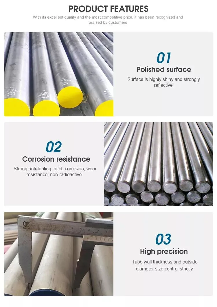 High Quality Alloy Round Steel ASTM En JIS A36 1010 1045 4140 4130 4340 8620h Ck45 42CrMo4 S235/S355jr Mild Carbon Steel Rod Bar