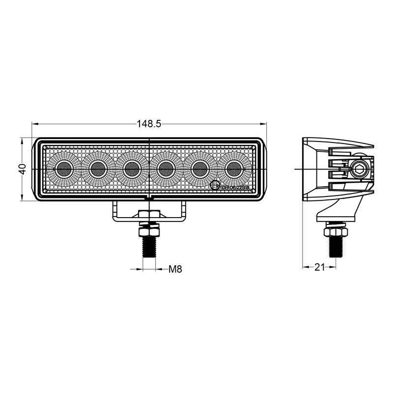 LED Light Bar 24W LED Mini Light Bar Rectangle New Design Mini