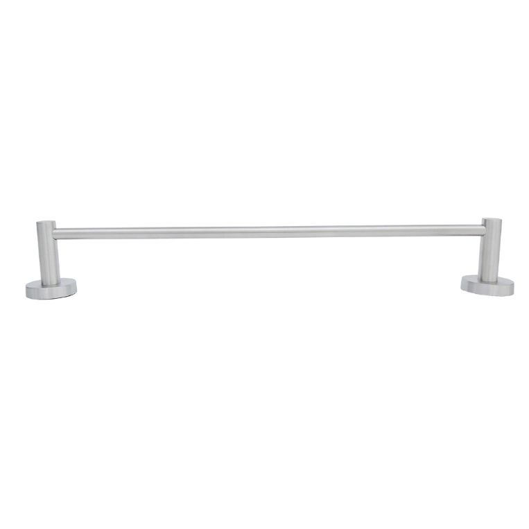 Stainless Steel 304 Little Round Base Single Bar Hotel Towel Rack Bar