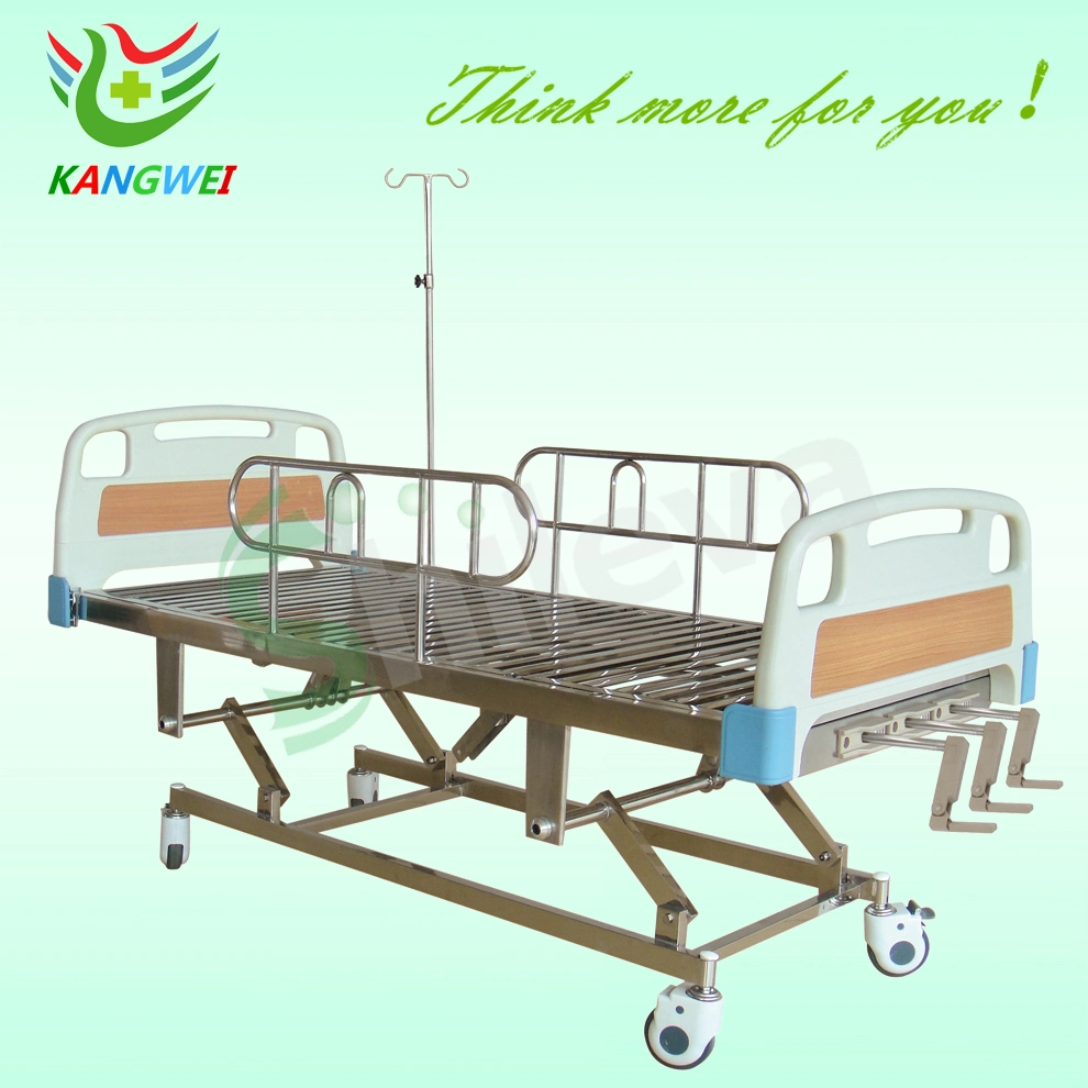 Hospital Furniture Stainless Steel Flat Bed Medical Bed Slv-B4001s