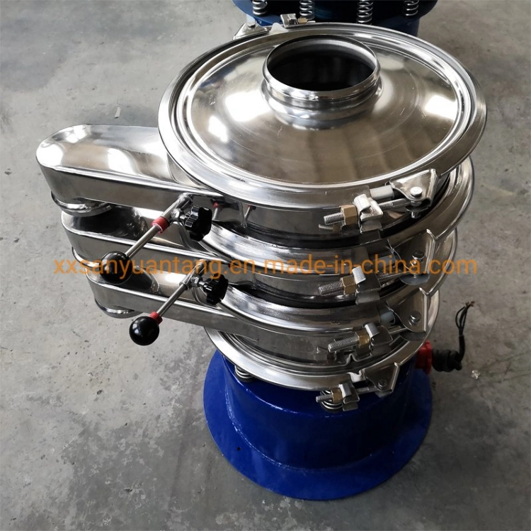 Round Type Metallurgy Emery Powder Vibrating Screen Sieve Sifter