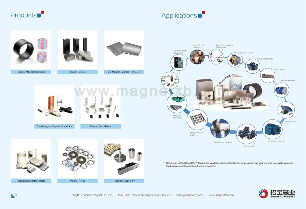 Customized Sizes Semicircular Arc Magnet Strong Permanent NdFeB Neodymium Magnet Zn Coating