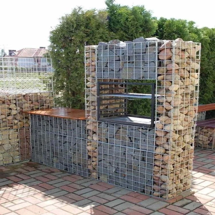 Metal Welded Galvanized Square Hole Welded Gabion Stone Box